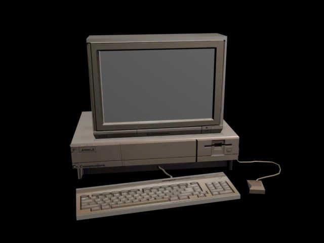 3D Amiga 1000 model Free 3D Model