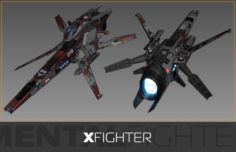 X-fighter 3D Model