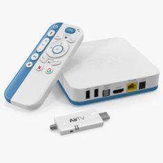 AirTV Player and Adapter 3D model 3D Model