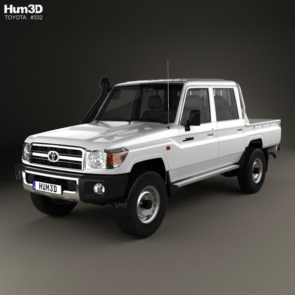 Toyota Land Cruiser J79 Double Cab Pickup 2012 3D Model