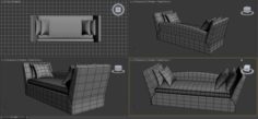 Sofa bed end 3D Model