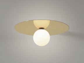 Plate and Sphere Ceiling Lamp 3D Model
