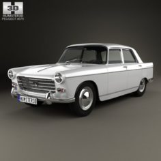 Peugeot 404 Berline 1960 3D Model