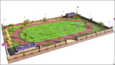 Soccer Field 3D Model