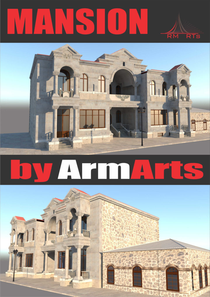 Mansion 3D model 3D Model