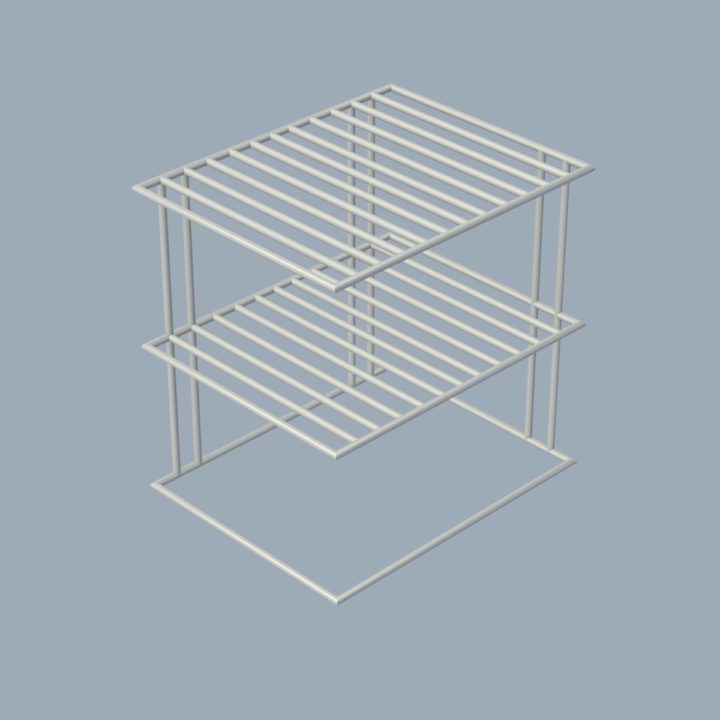 3D model Table shelf 3D Model