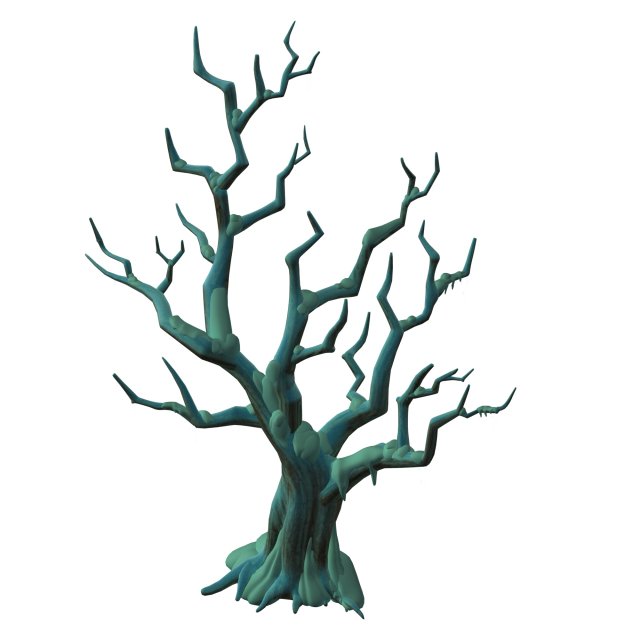 Snow Plant – Dead Tree 61 3D Model