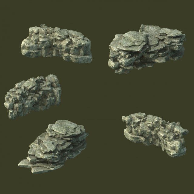 Mountain – Rock 037 3D Model