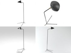 Serge Mouille Standing lamp 3D Model