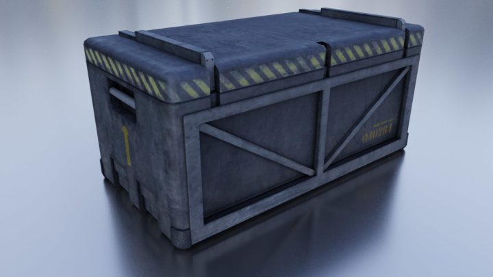 Military Crate 3D model 3D Model