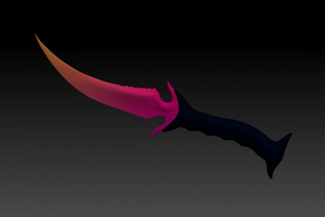 Knife gradient 3D Model