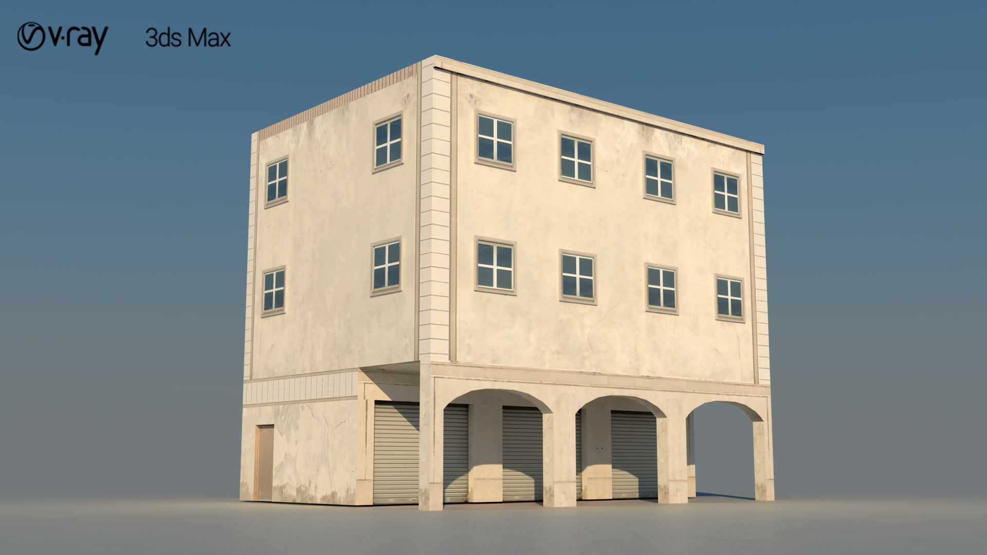 3D Arabic Market Bulding 2 model 3D Model