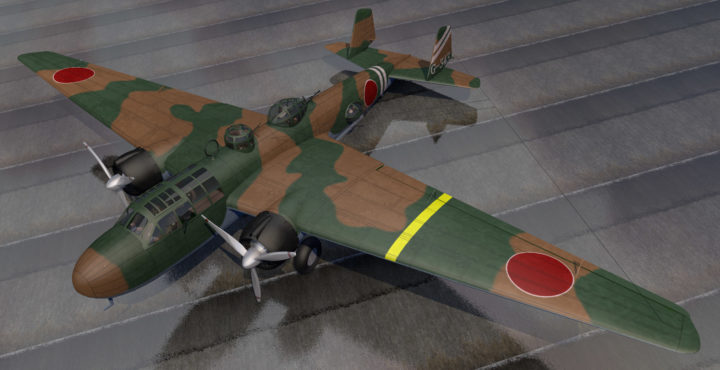 Mitsubishi G3M2 Nell 3D model 3D Model