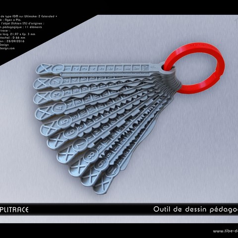 Drawing and multiplication rule Multiplitrace 3D Print Model