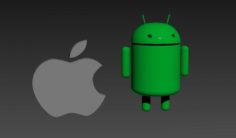 Android and apple icons Free 3D Model