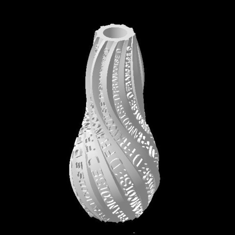 PERSONALIZABLE VASE IBARAKEL Françoise D 3D Print Model