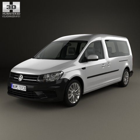 Volkswagen Caddy Maxi Trendline 2015 3D Model