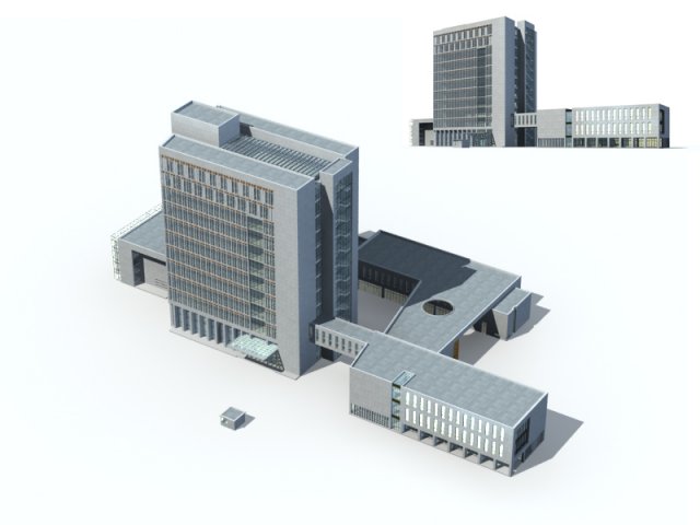 City – high-rise office 29 3D Model