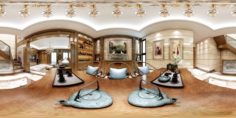 Panorama mix and match style living room 3D Model