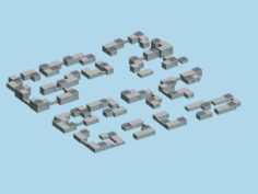 Urban planning – commercial buildings 165 3D Model