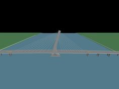 City building – big bridge 25 3D Model