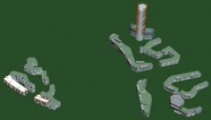 Urban planning – commercial buildings 151 3D Model