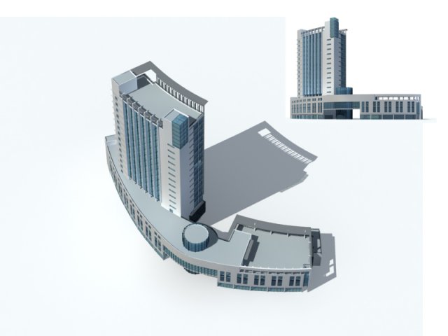 City – high-rise office 31 3D Model