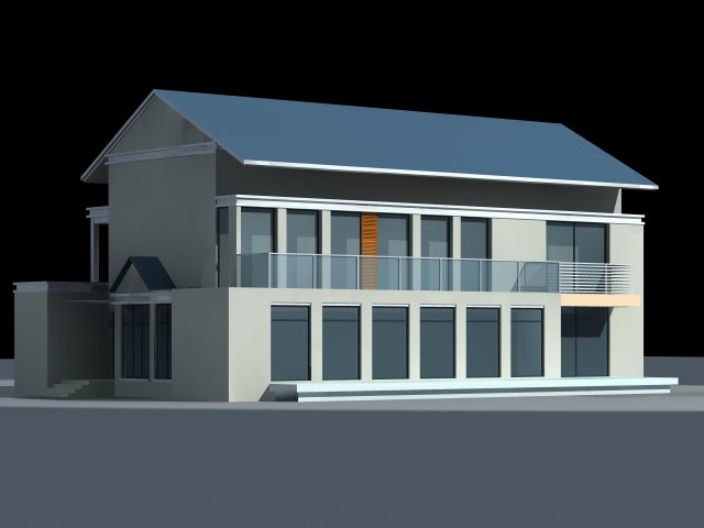 Urban architecture – school office villas 150 3D Model