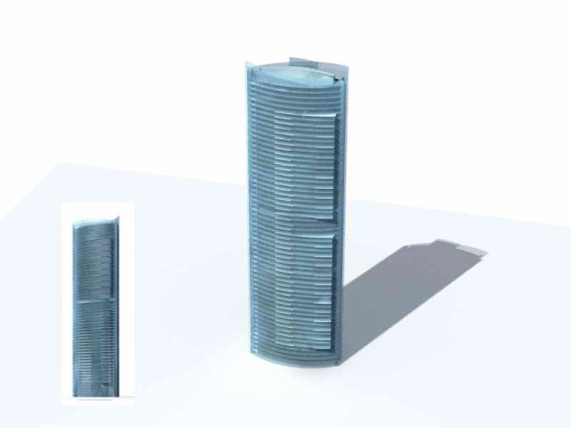 City – multi-storey commercial office building 157 3D Model