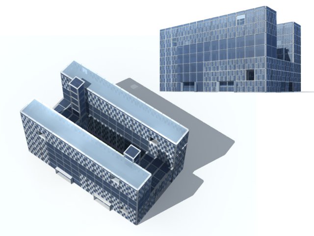 City – high-rise office 195 3D Model