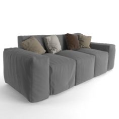Sofa big Peanut 3D Model