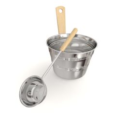 Bucket with spoon 3D Model