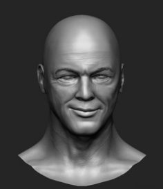 David Gilmour Head Sculpt 3D Model