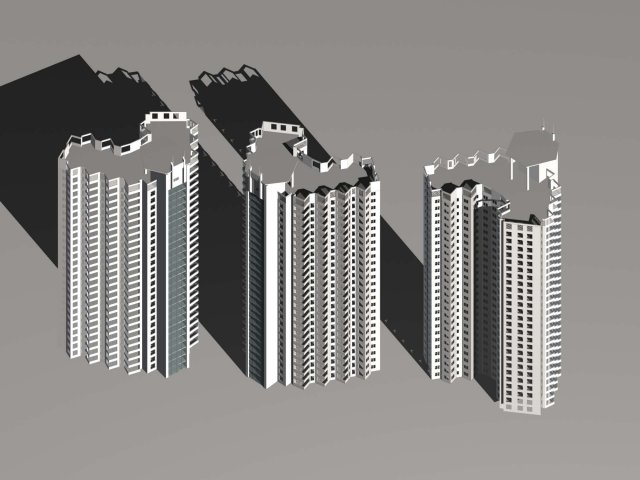 Urban planning – commercial buildings 81 3D Model