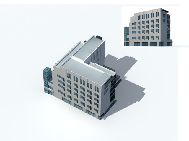 City – high-rise office 30 3D Model