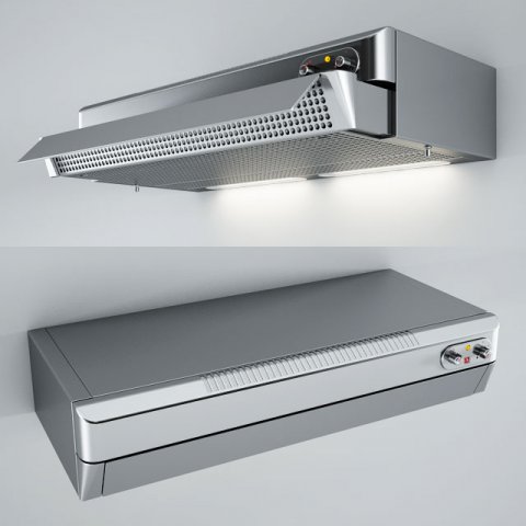 Alpes Inox Extendable Filter Kitchen Hoods CFE 3D Model