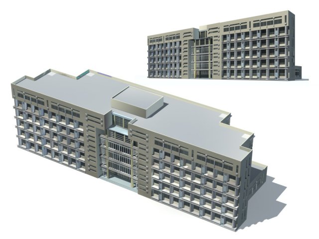 City – high-rise office 132 3D Model