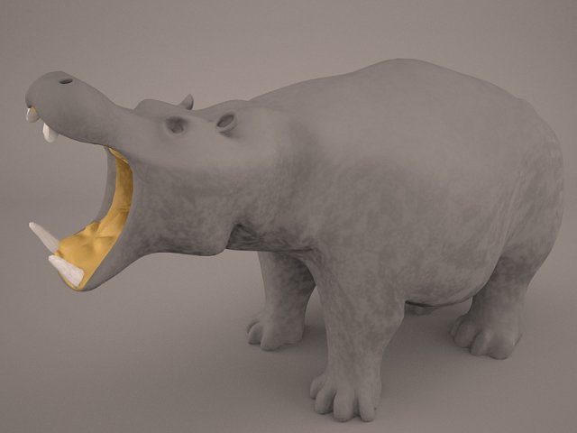 Hippopotamus 3D Model