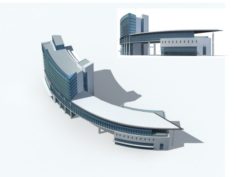 City – high-rise office 32 3D Model