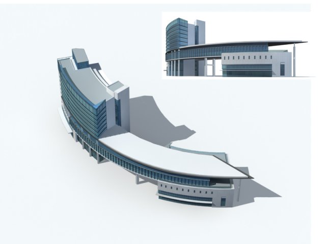 City – high-rise office 32 3D Model