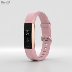 Fitbit Alta HR Soft Pink 3D Model