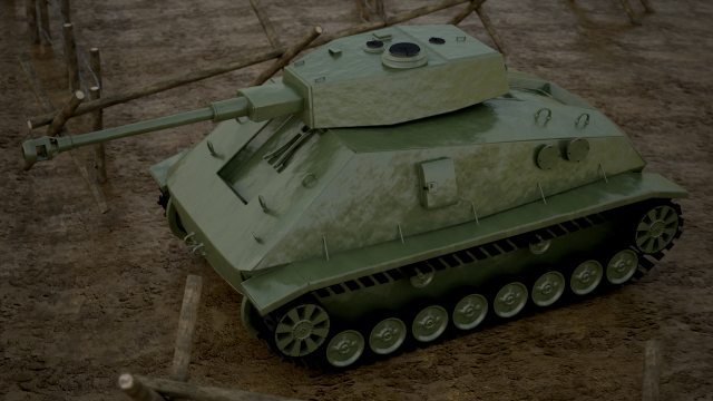 Old Tank 3D Model