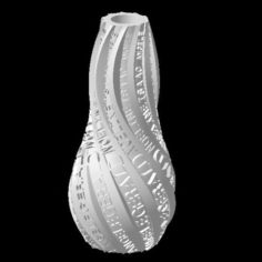 IBARAKEL ANGELE GERALD NOELINE ISAAC CUSTOMIZABLE VASE 3D Print Model