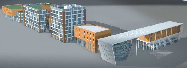 Urban planning – commercial buildings 96 3D Model