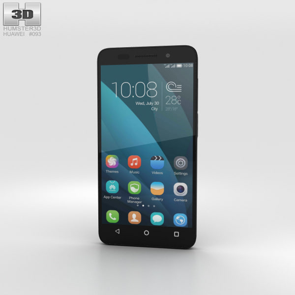 Huawei Honor 4X Black 3D Model