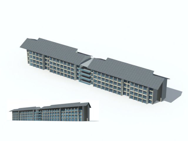 City construction – large real estate residences 29 3D Model