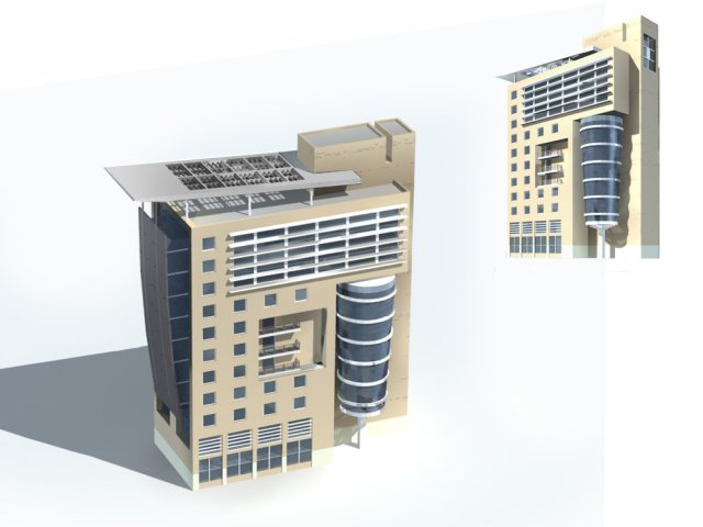 City – high-rise office 95 3D Model