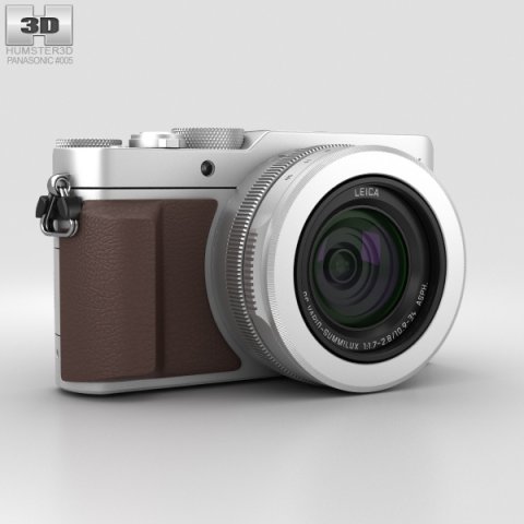 Panasonic Lumix DMC-LX100 Silver 3D Model