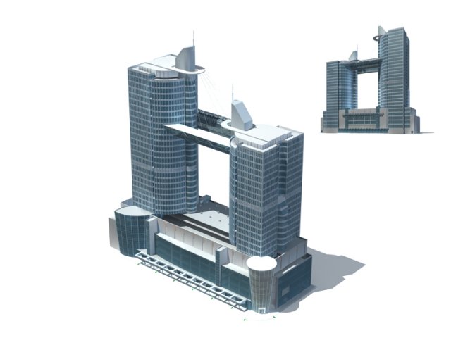 City – high-rise office 314 3D Model