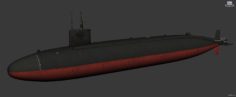 Permit-class submarine 3D Model